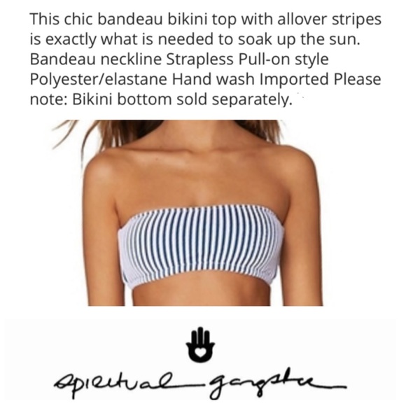 NEW!  Spiritual Gangster Bahia swim bandeau - Picture 3 of 8